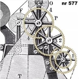 Clockwork servet 33x33cm