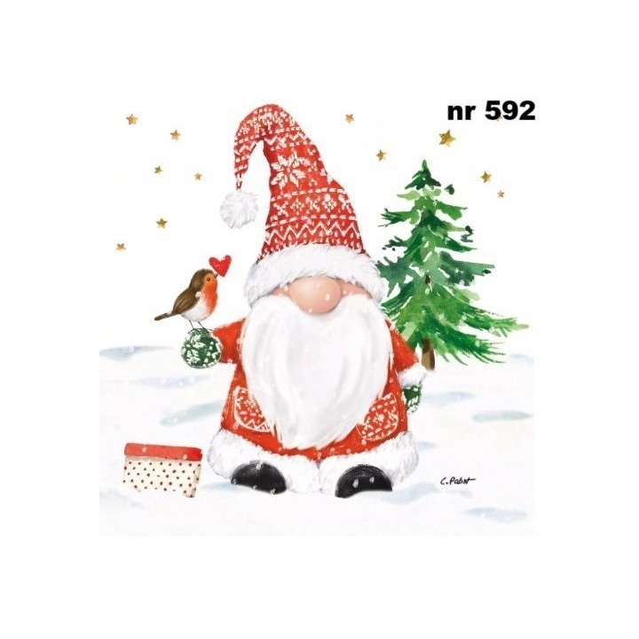 Christmas Buddy servet 33x33cm