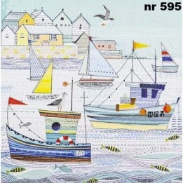 Boats servet 33x33cm