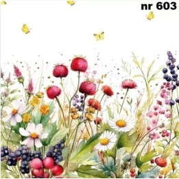Sweet Berry Meadow servet 33x33cm