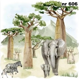 Baobab Scenery servet 33x33cm