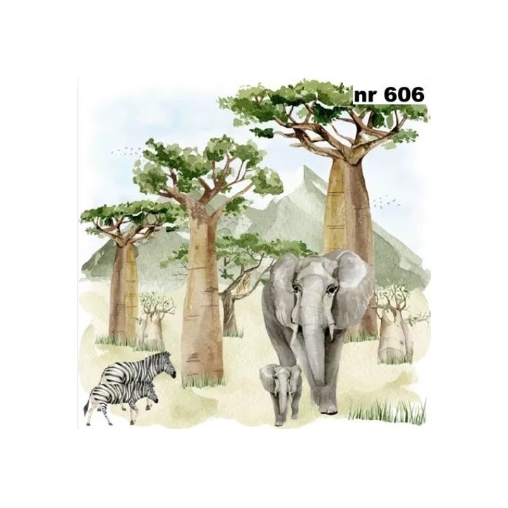 Baobab Scenery servet 33x33cm