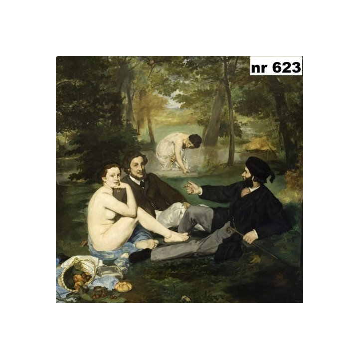 Le déjeuner sur l´herbe servet 33x33cm