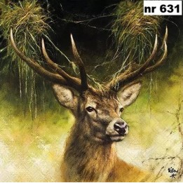 Proud deer servet 33x33cm