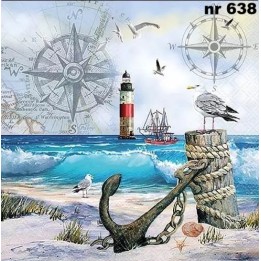 Anchorage servet 33x33cm