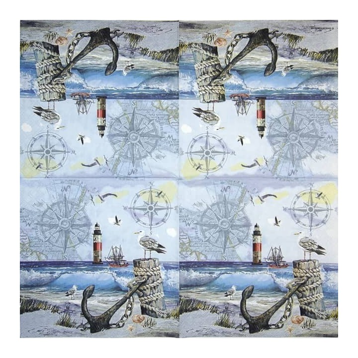 Anchorage servet 33x33cm