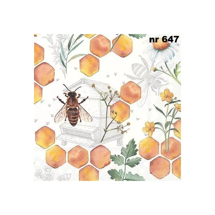 Honeycomb servet 33x33cm