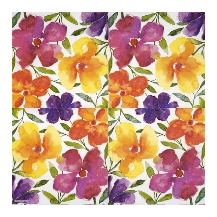 Happy bloomers servet 33x33cm