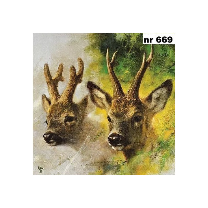 Roebuck servet 33x33cm