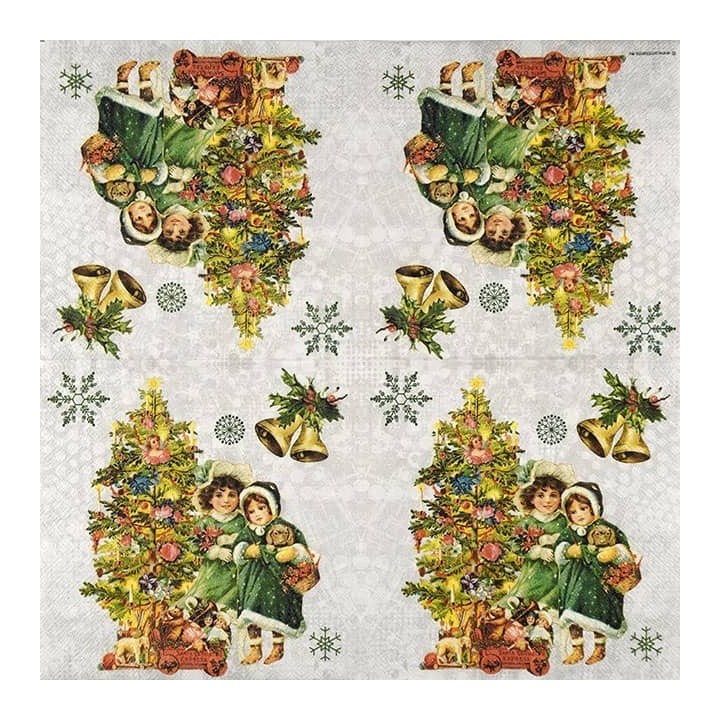 Nostalgic Christmas servet 33x33cm