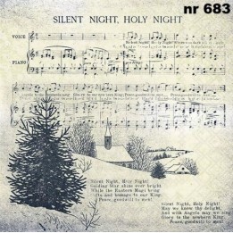 Silent night servet 33x33cm