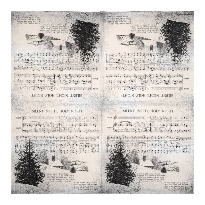 Silent night servet 33x33cm