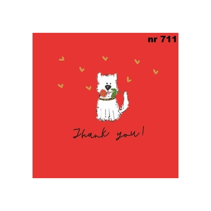 Thank you servet 33x33cm