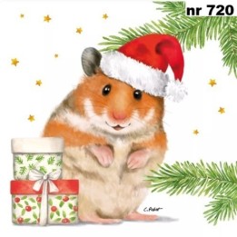 Max - hamster servet 33x33cm