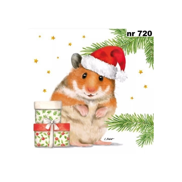 Max - hamster servet 33x33cm