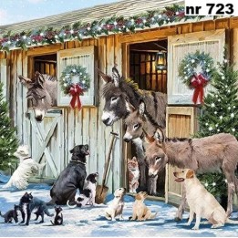 Animal friends servet 33x33cm