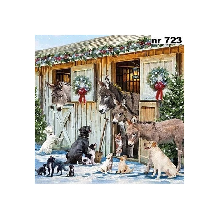 Animal friends servet 33x33cm