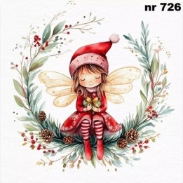 Christmas Fairy servet 33x33cm