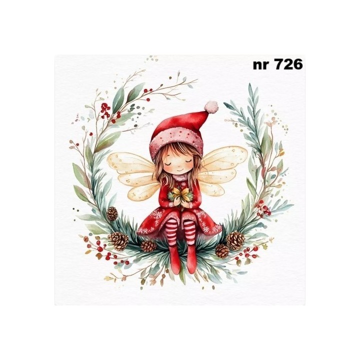 Christmas Fairy servet 33x33cm