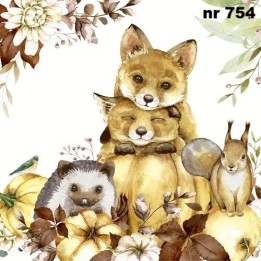 Nature cuteness servet 33x33cm