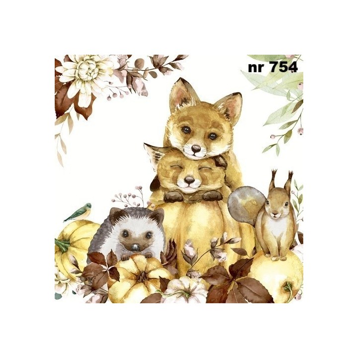 Nature cuteness servet 33x33cm