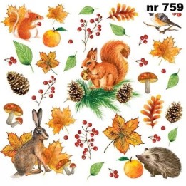 Autumn moments servet 33x33cm