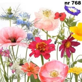 Wildflower garden servet 33x33cm