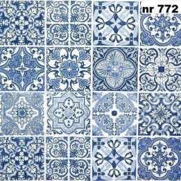 Tiles - mandela blue servet 33x33cm