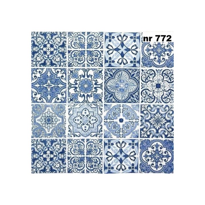 Tiles - mandela blue servet 33x33cm