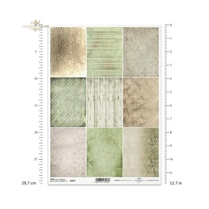 Rijstpapier R2025 Four Elements-Earth