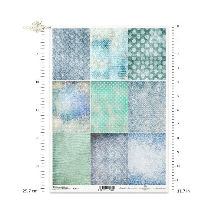 Rijstpapier R2027 Four Elements-Water