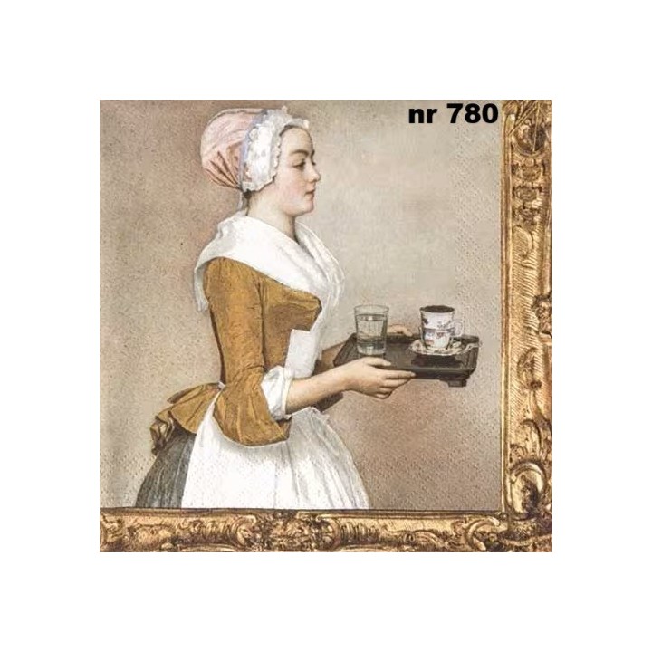 Chocolate girl servet 33x33cm