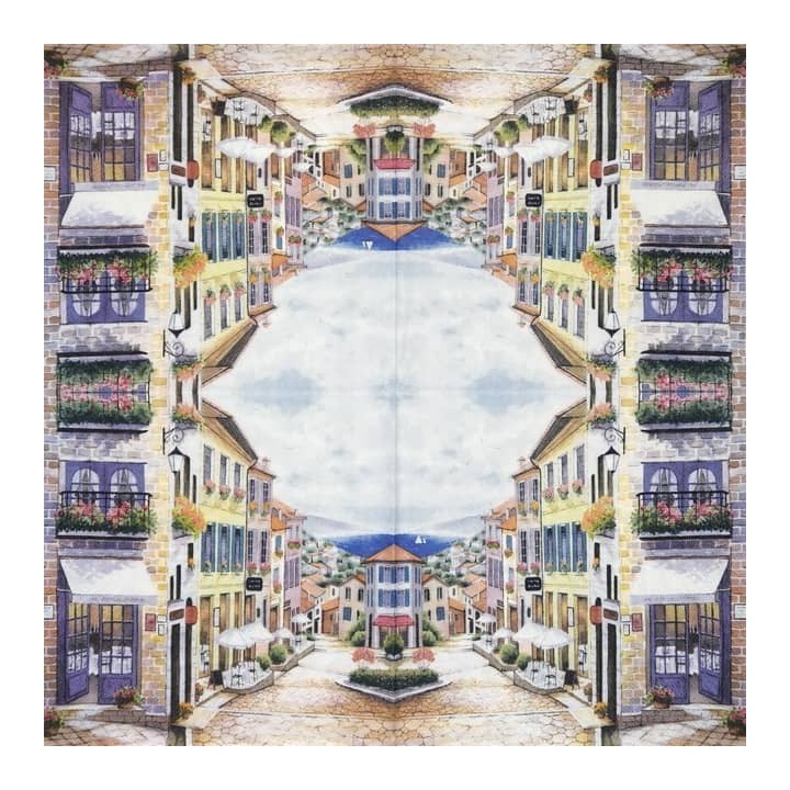 Nouveau bistro servet 33x33cm
