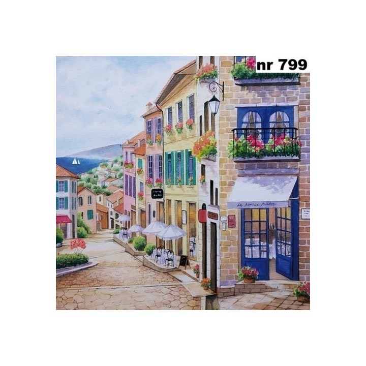 Nouveau bistro servet 33x33cm