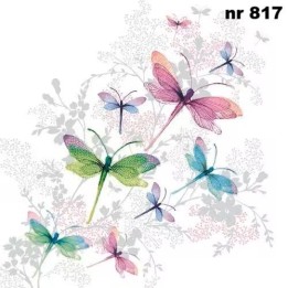 Dragonfly groove servet 33x33cm
