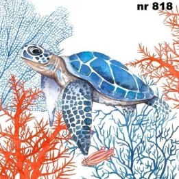 The turtle servet 33x33cm