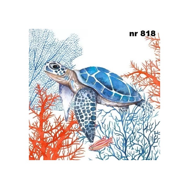 The turtle servet 33x33cm