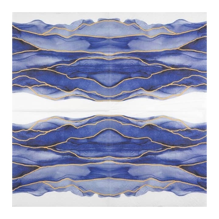 Watercolor waves servet 33x33cm