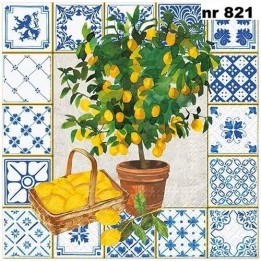 Citrus tree servet 33x33cm
