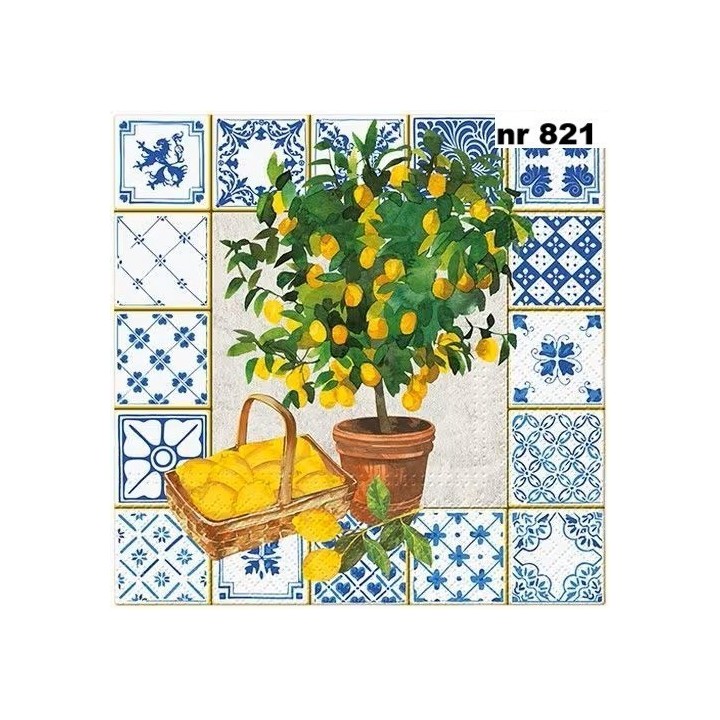 Citrus tree servet 33x33cm