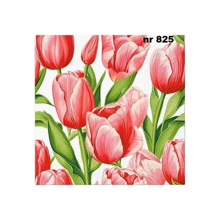Tulip time servet 33x33cm
