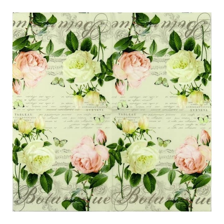 Jardin botanique servet 33x33cm