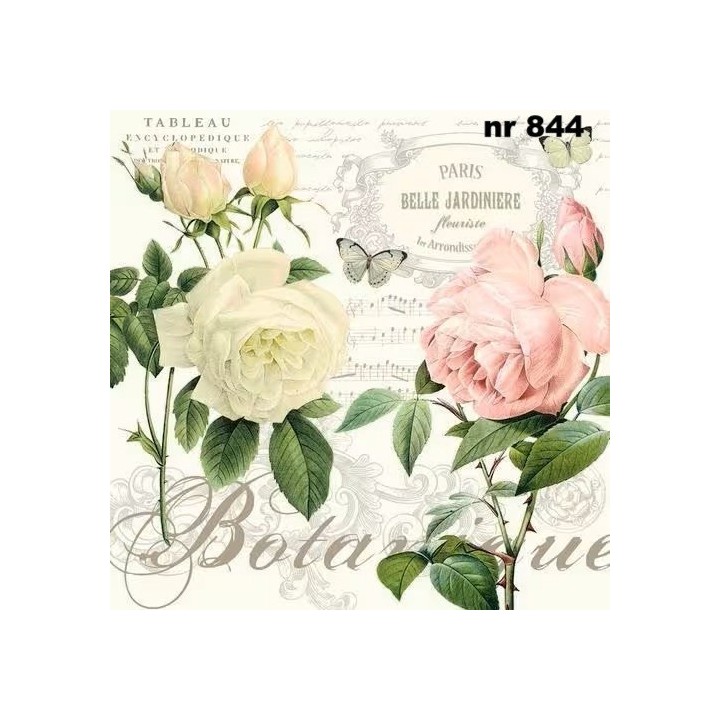 Jardin botanique servet 33x33cm