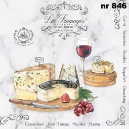 Les fromages servet 33x33cm