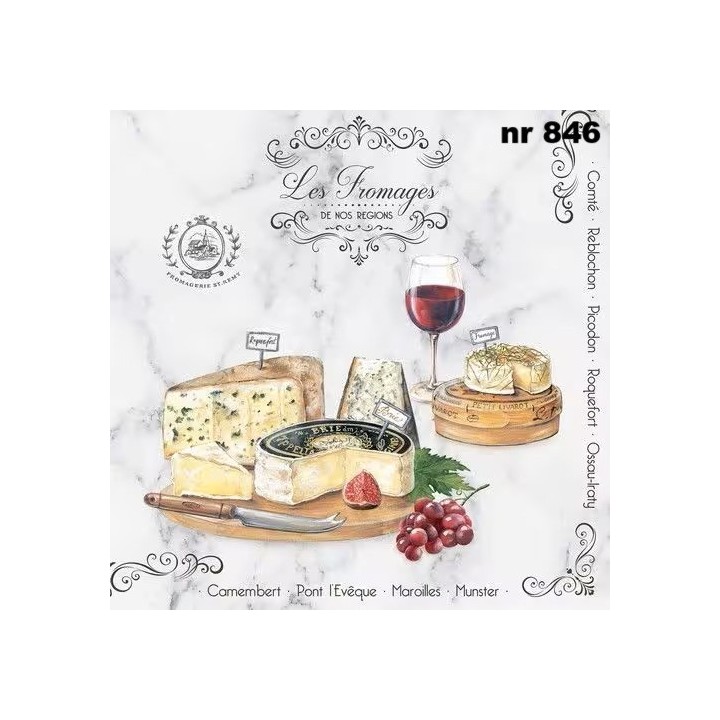 Les fromages servet 33x33cm