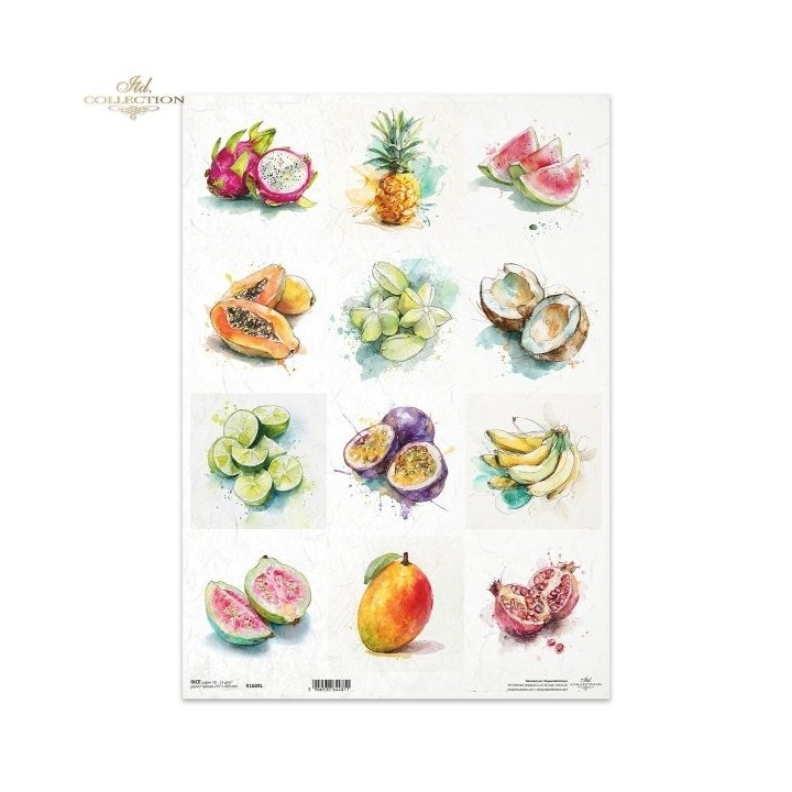 Rijstpapier R1689L Tropical Dreams