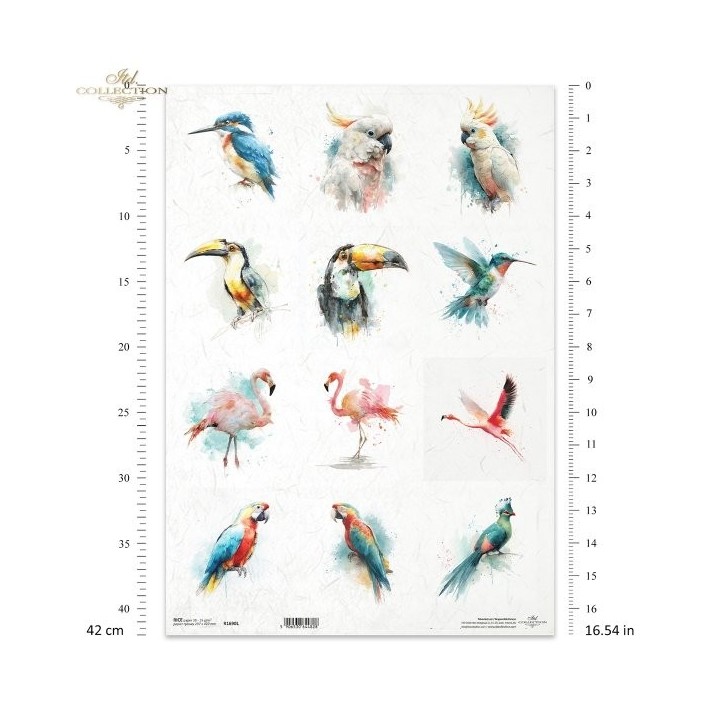 Rijstpapier R1690L Tropical Dreams
