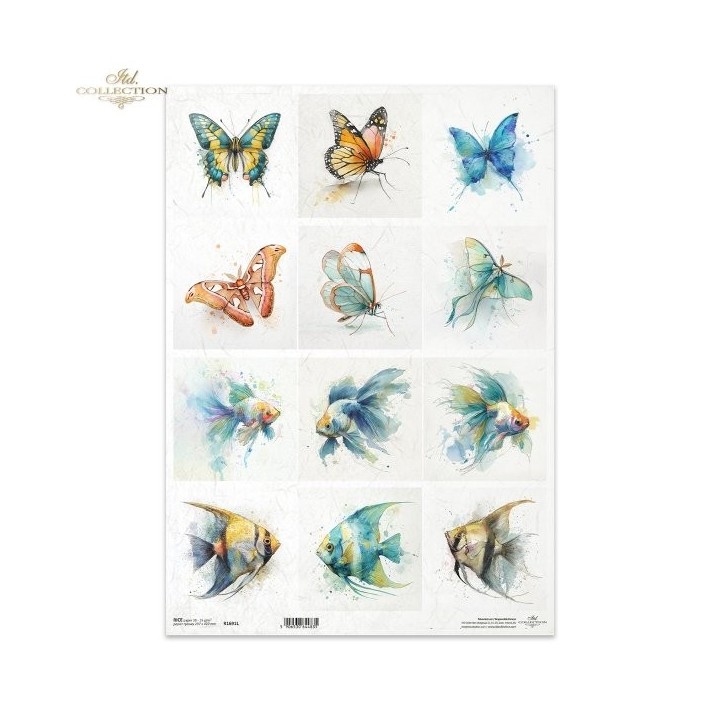 Rijstpapier R1691L Tropical Dreams