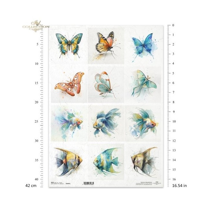 Rijstpapier R1691L Tropical Dreams