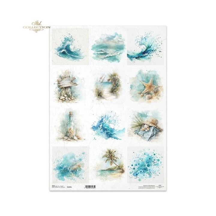 Rijstpapier R1693L Tropical Dreams